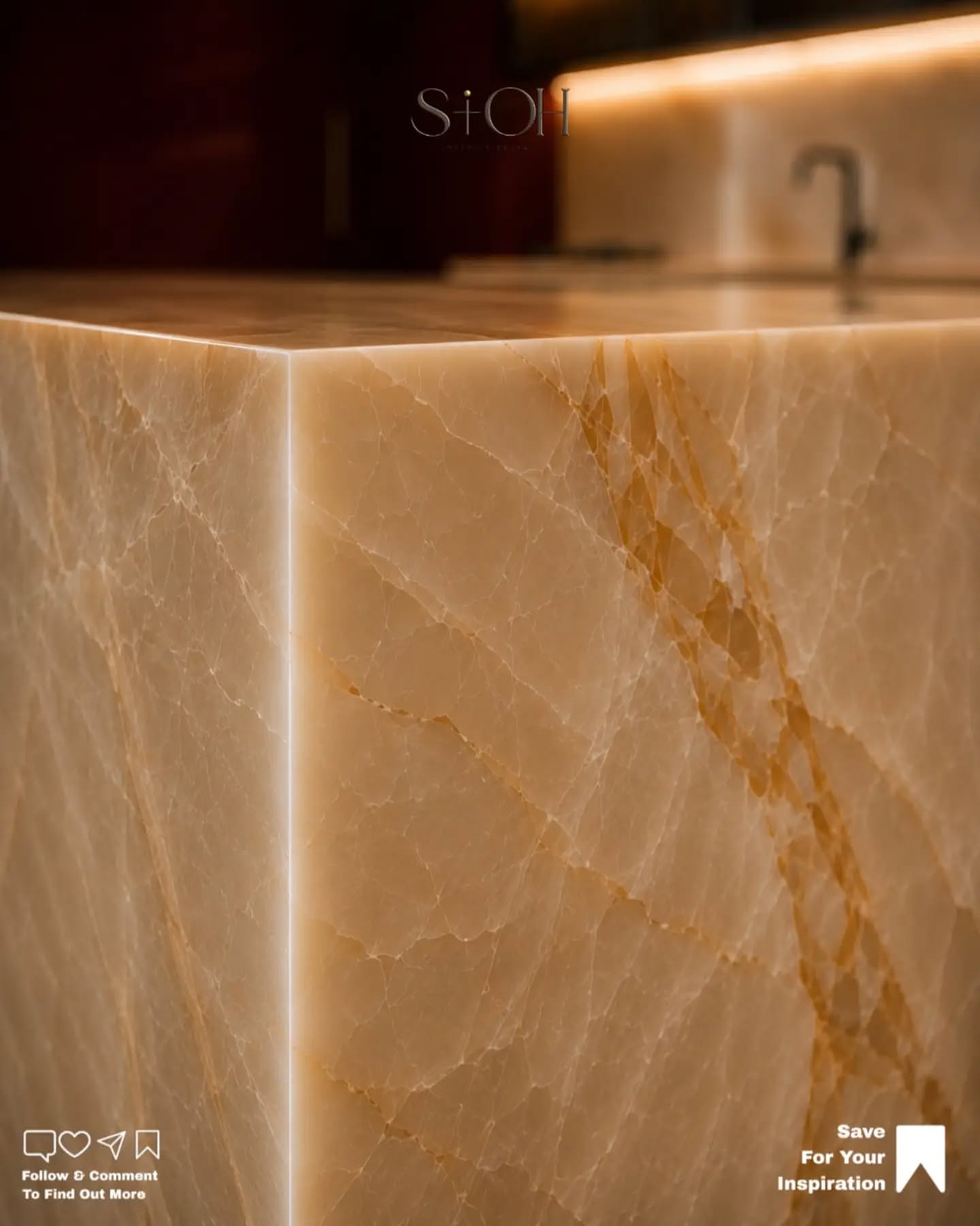 Carousel: Raw concrete room turned into a luxury burgundy and onyx kitchen, slide 8