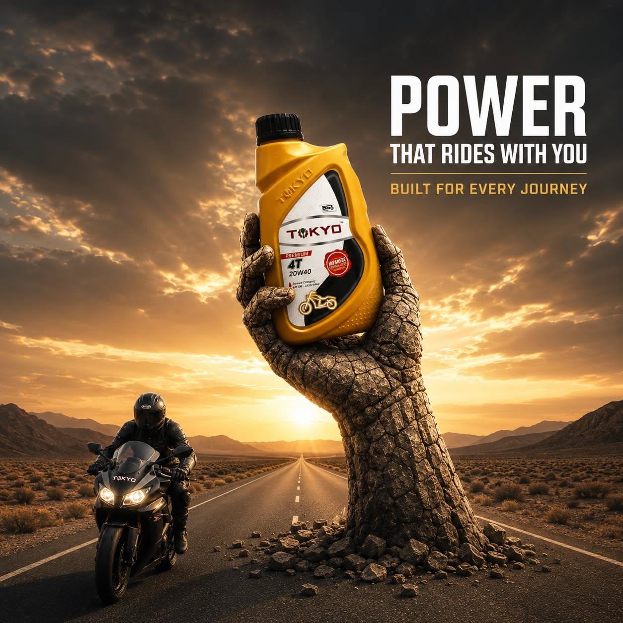 Instagram post: Oil bottle becomes a powerful tree trunk