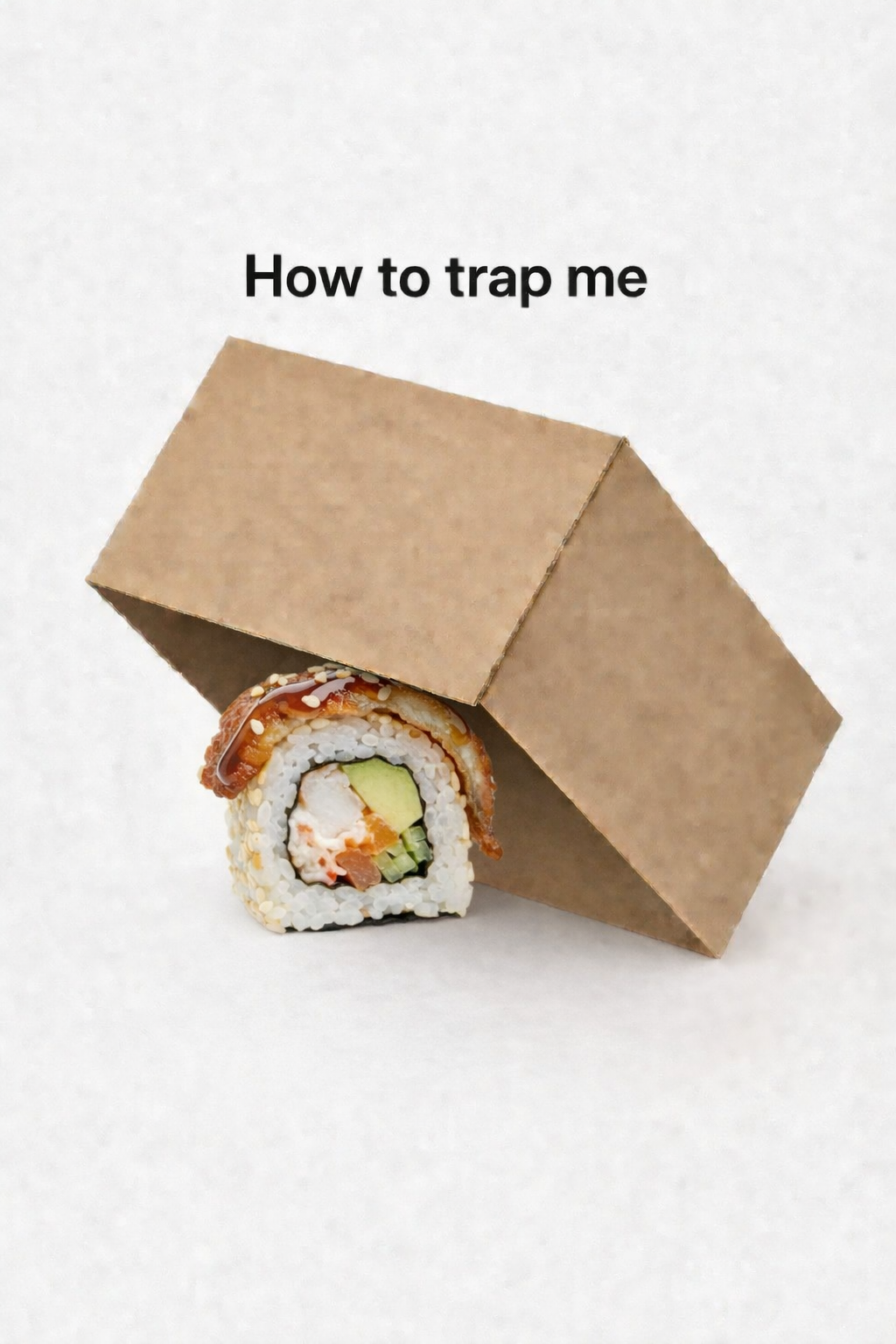 Story: Cardboard trap delivers a smart sushi pun