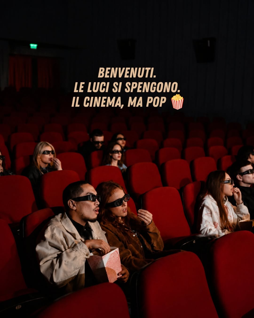 Instagram post: Seat labels as moviegoer types, witty copy, slide 9