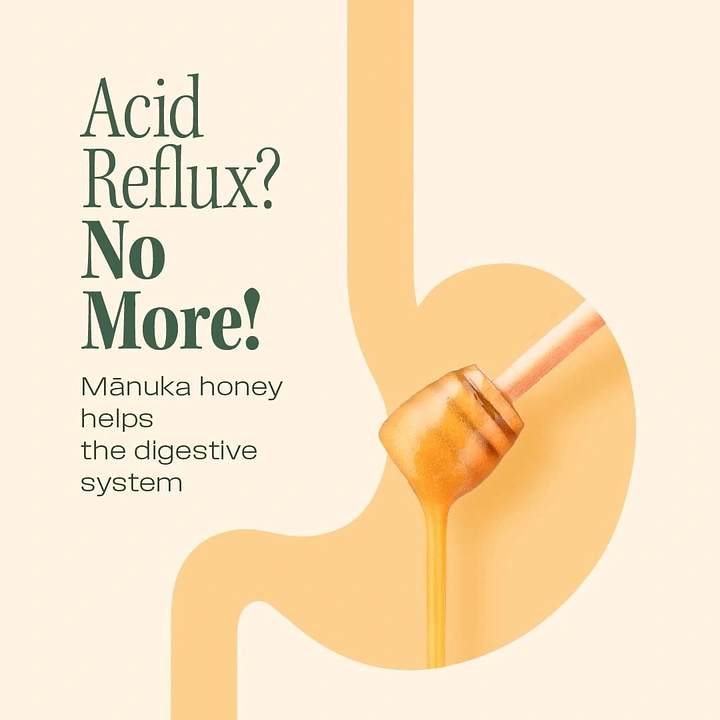 Honey Brands creative ad: Digestive system becomes visual metaphor
