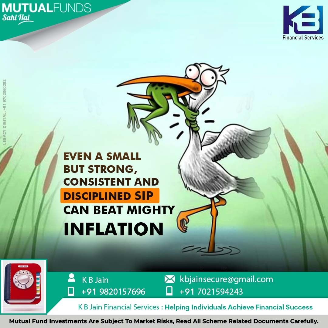 Instagram post: Frog choking heron: SIP beats inflation