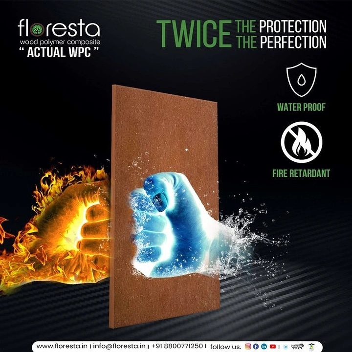 Waterproofing creative ad: Fire-water split sells protection dramatically