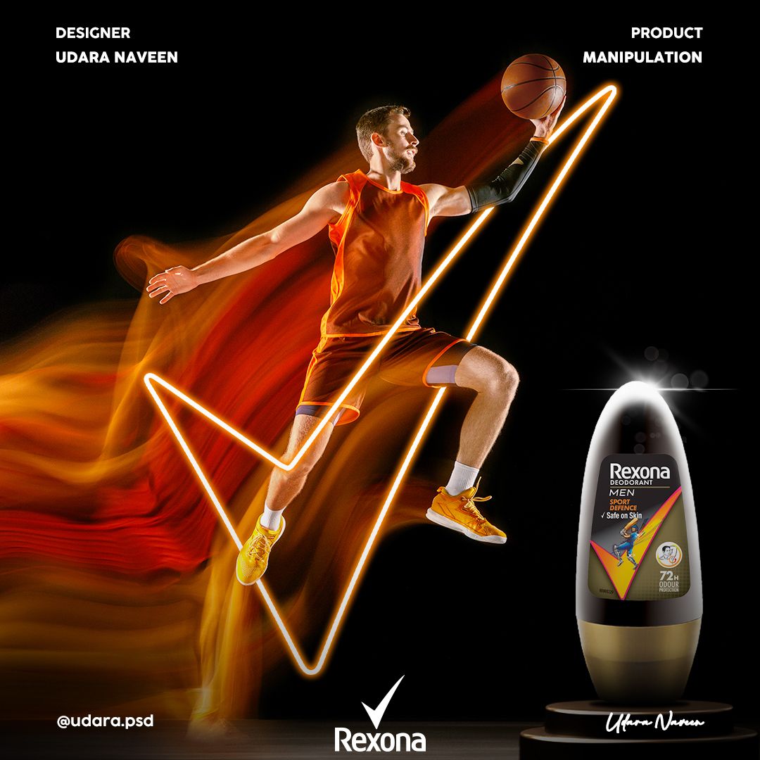 Instagram post: Athlete becomes a neon kinetic sculpture