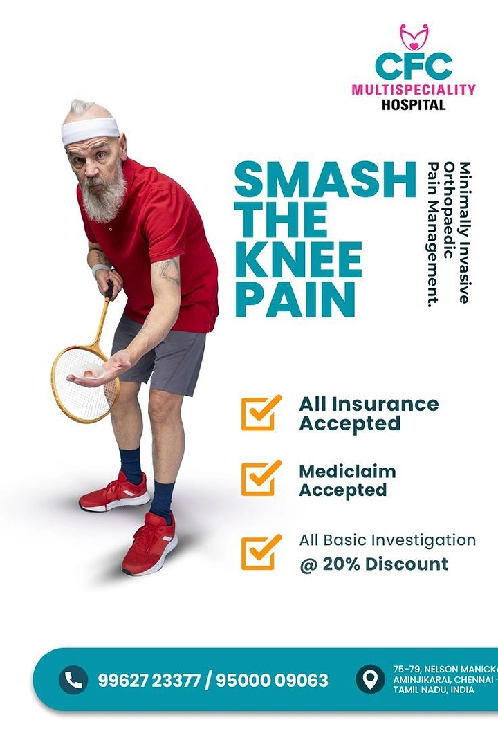 Pain Relief Brands creative ad: Cricket bat creates knee-pain metaphor