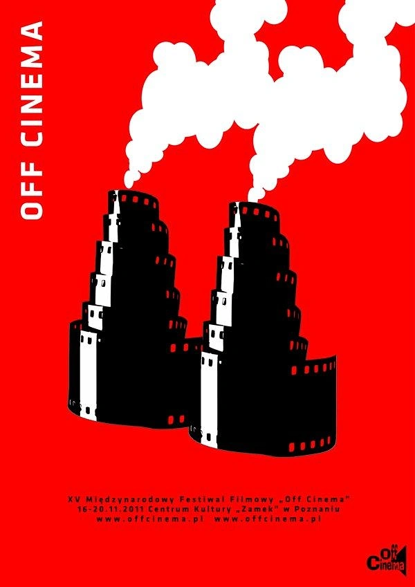 Cinemas & Movie Theatres creative ad: Film reels become smoking factory chimneys