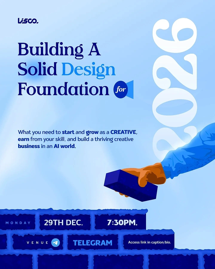 Design & Animation Schools creative ad: Solid-foundation metaphor supports course message