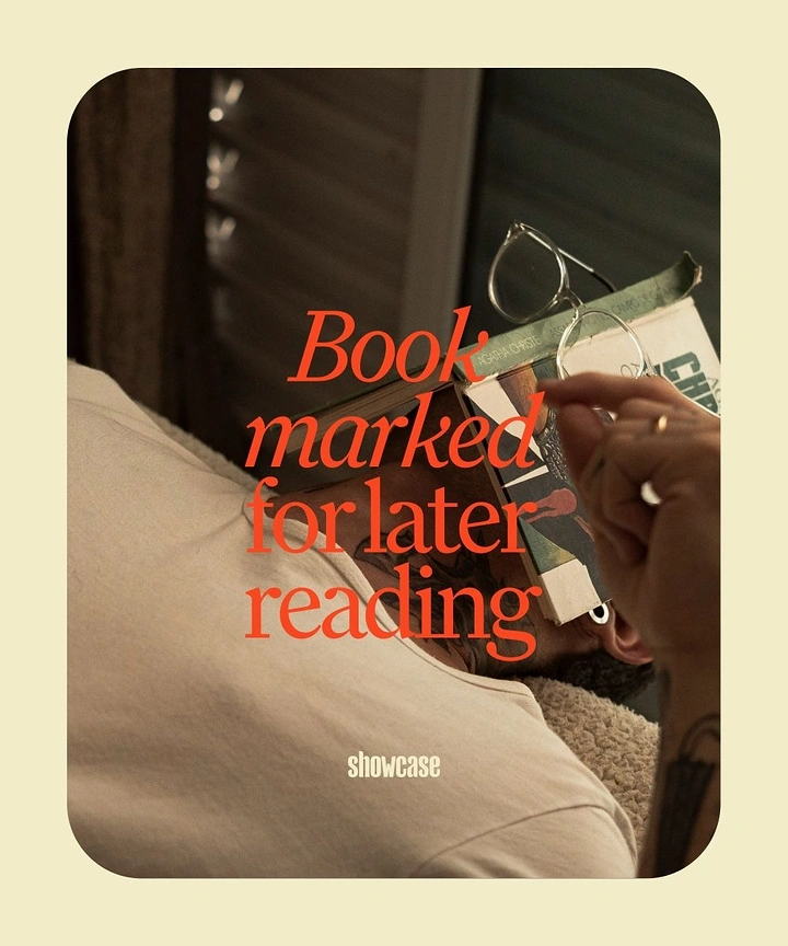 Bookstores creative ad: 'Bookmarked for later reading' wordplay poster