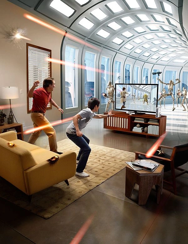 Gaming & Esports creative ad: Game world spills into living room