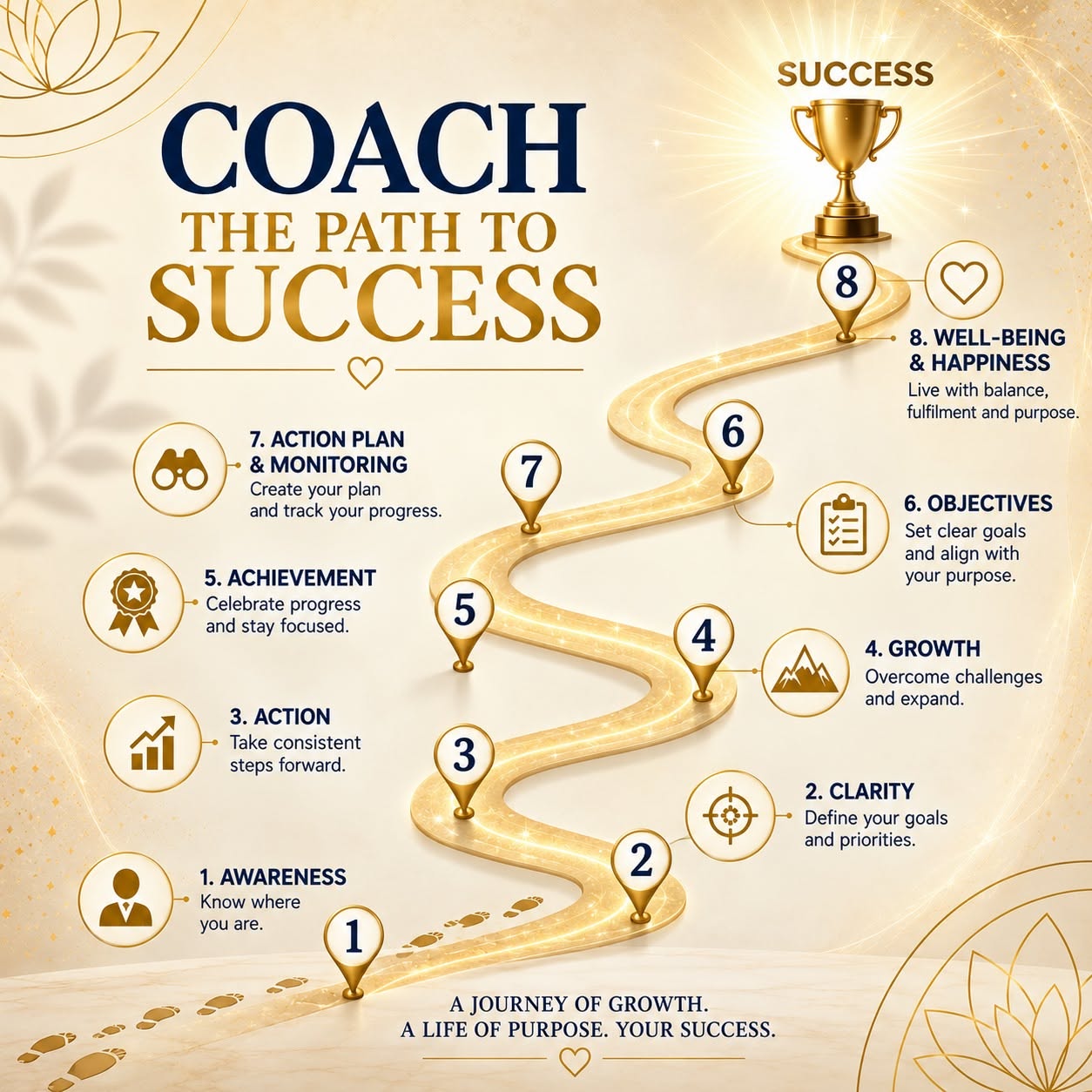 Instagram post: Board-game path visualizes coaching success
