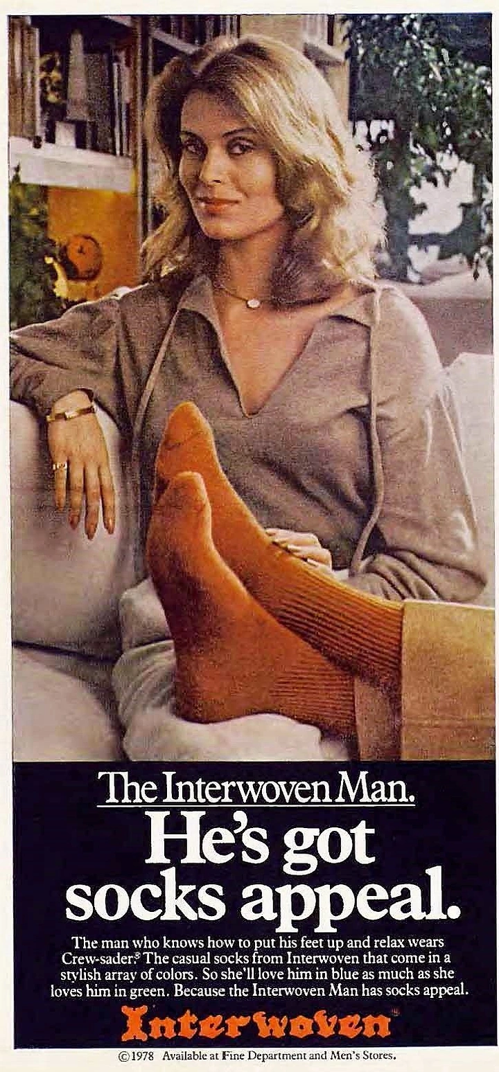 Socks Brands creative ad: Excellent vintage socks-appeal advertising pun