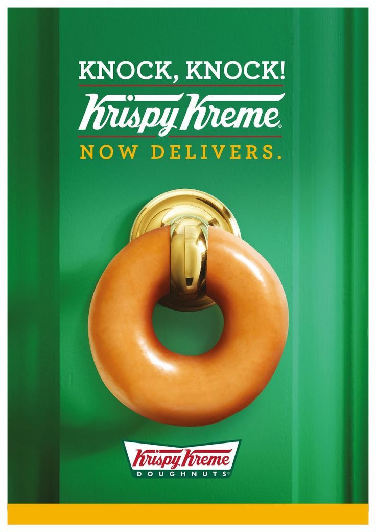 Poster: Glazed doughnut used as a brass door knocker