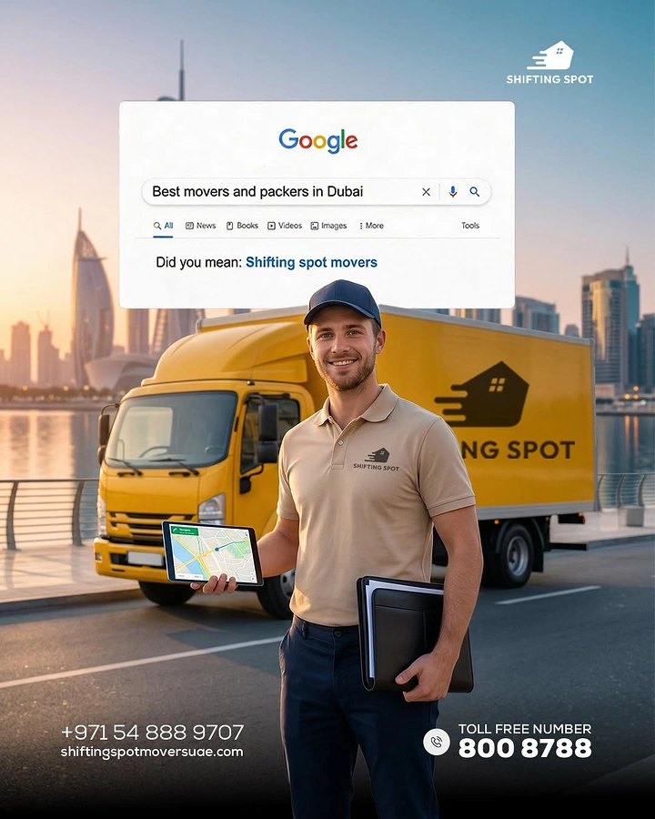 Movers & Packers creative ad: Google search 'did you mean' brand gag
