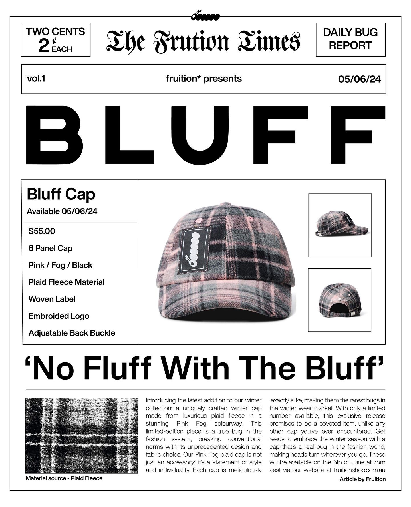 Instagram post: Strong editorial layout and bluff pun