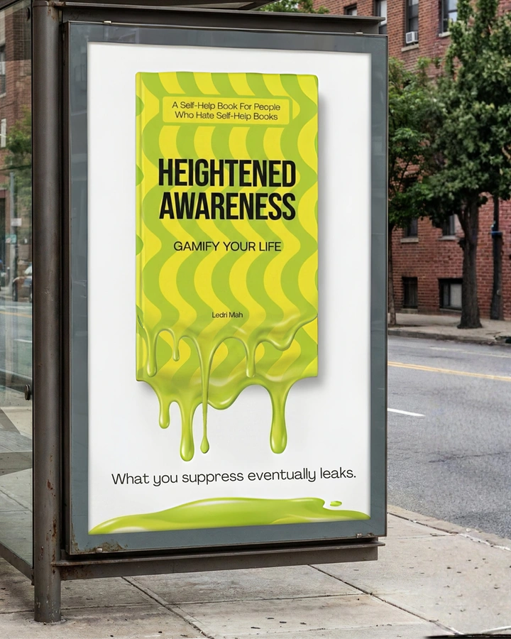 Life & Business Coaches creative ad: Dripping awareness poster visualizes pressure