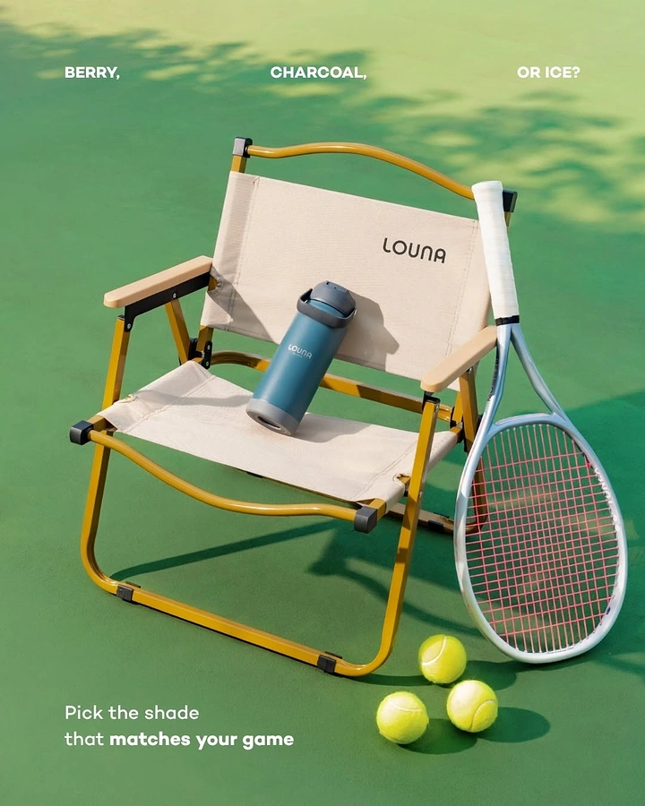 Tumblers, Flasks & Drinkware creative ad: Tumbler matching tennis ball colors