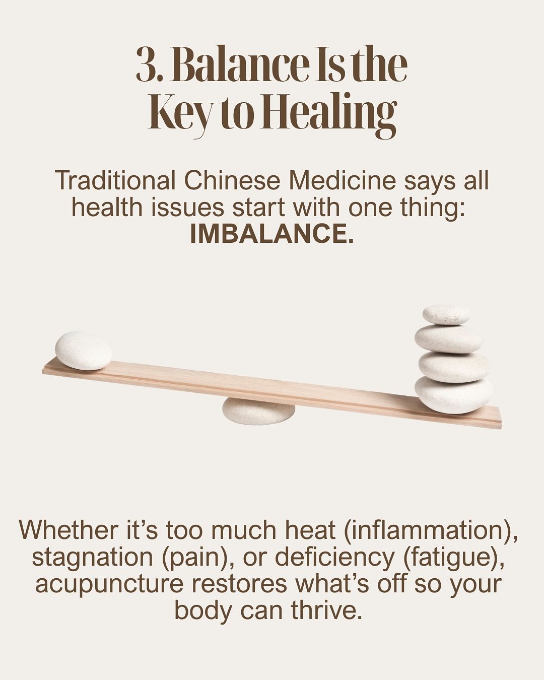 Instagram post: Balance stones visualize healing balance