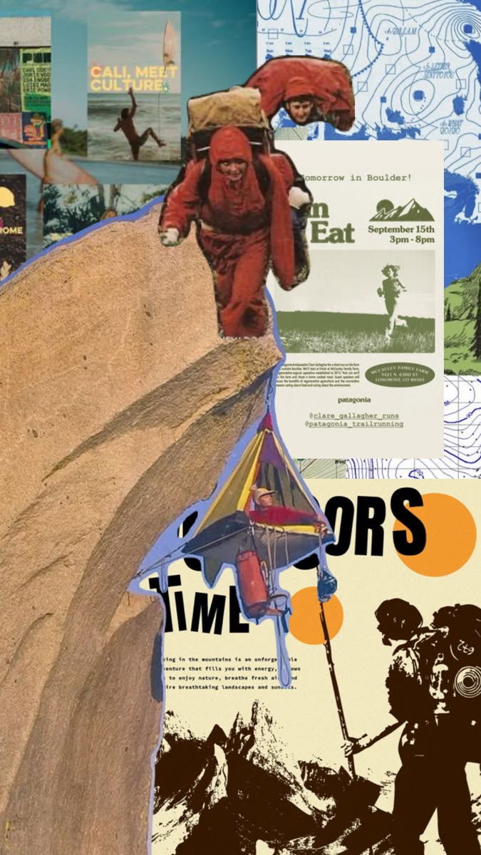 Story: Surreal editorial collage builds adventure narrative
