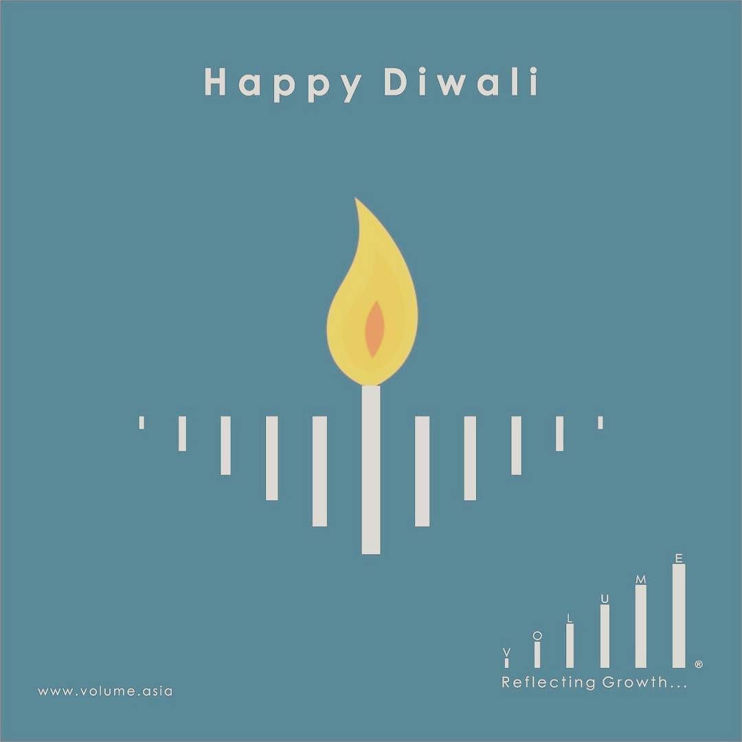 Diya shape built from vertical bars with a flame on the tallest centre bar
