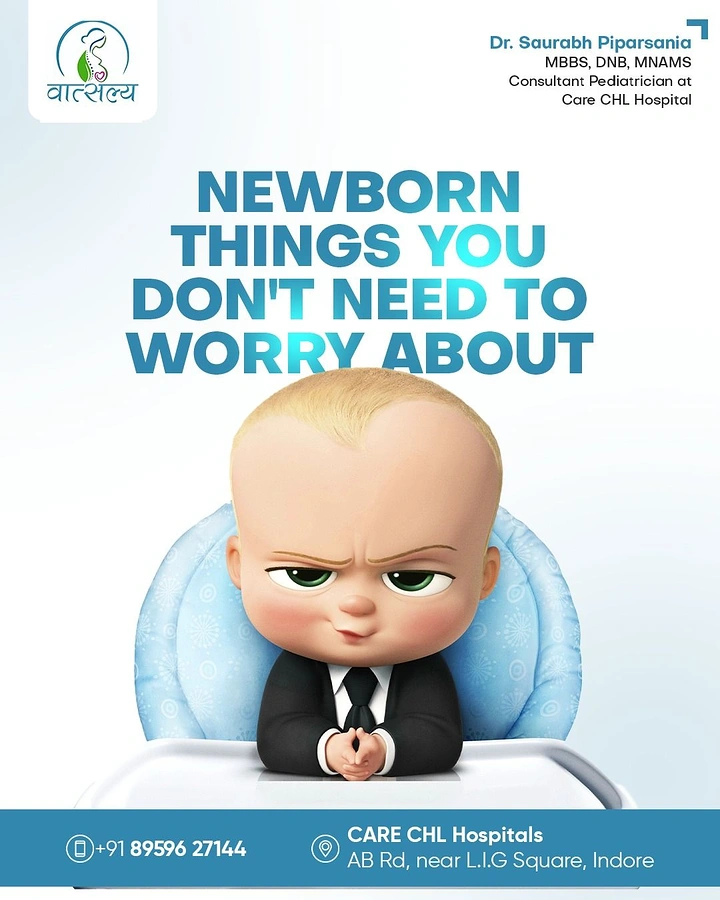 Pediatricians & Children's Clinics creative ad: Boss Baby makes newborn worries witty