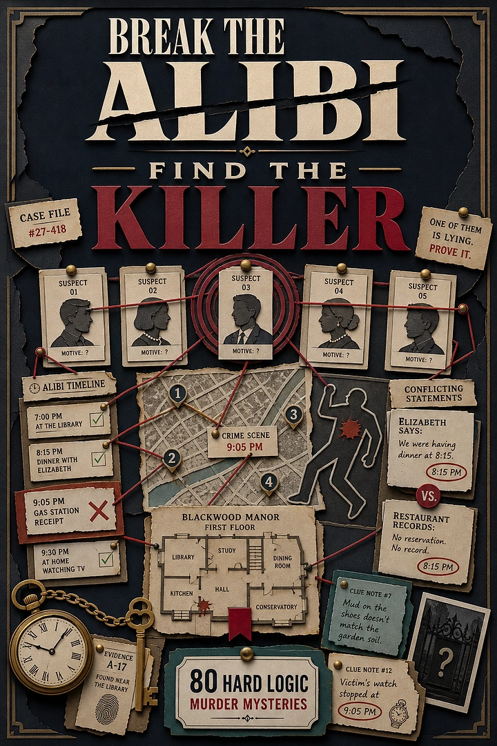 Escape Rooms creative ad: Detailed dossier poster builds killer hunt