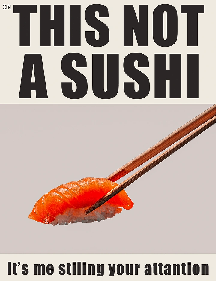 Sushi & Japanese Restaurants creative ad: Chopsticks and copy create a witty bait