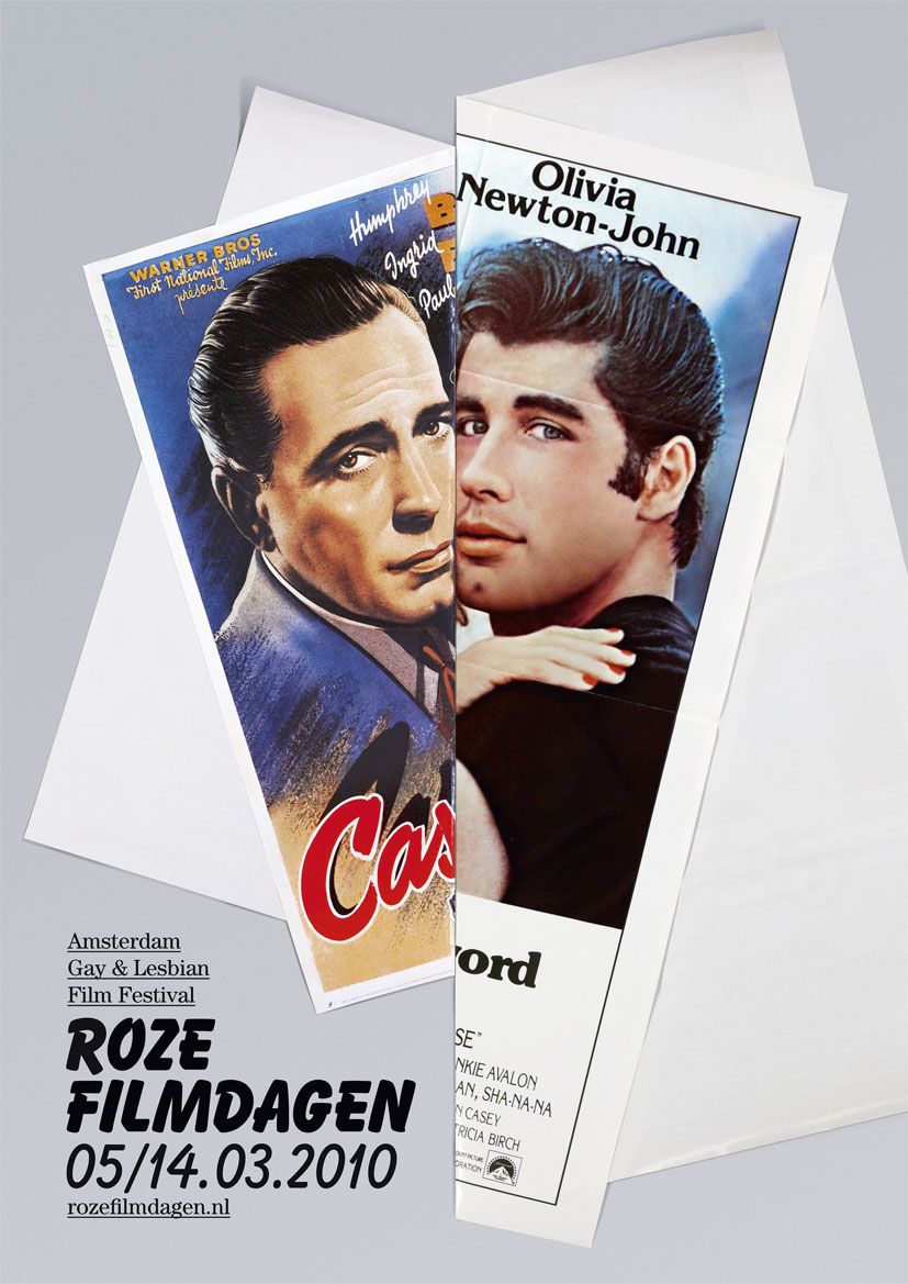 Story: Spliced vintage posters pair male leads