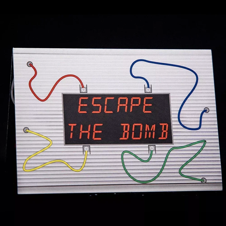 Escape Rooms creative ad: Wires turn bomb defusal into poster idea