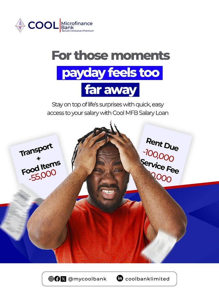 Personal & Business Loans creative ad: Stressed payday visualizes mounting expenses