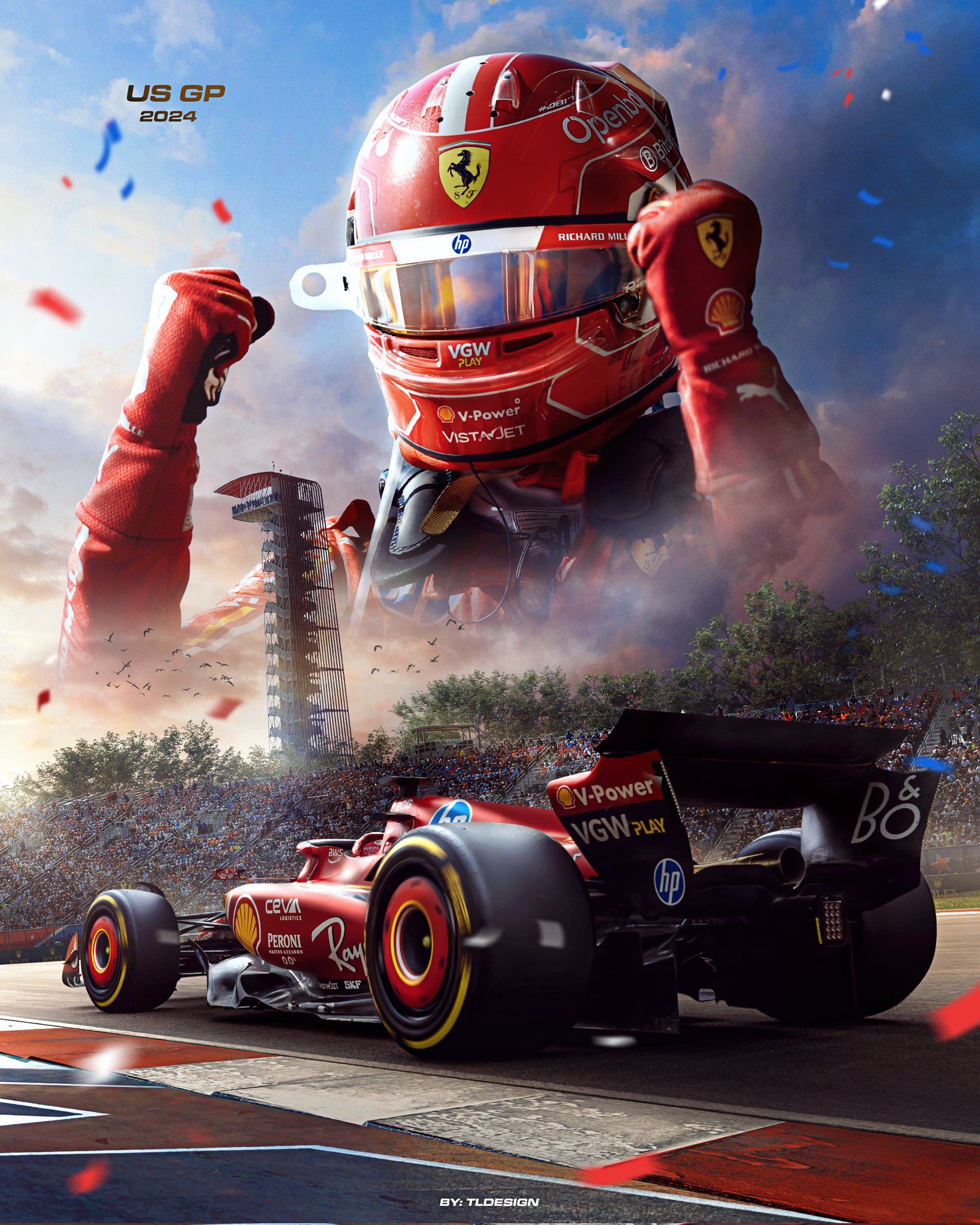 Instagram post: Exceptional Ferrari racing campaign craft
