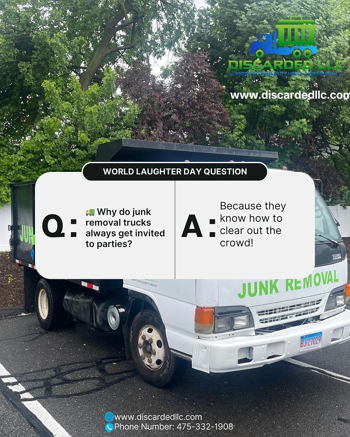 Junk Removal creative ad: Witty truck joke creates memorable concept