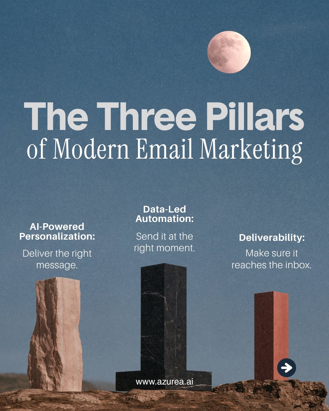 Instagram post: Envelopes flying from laptop, strong editorial style, slide 3