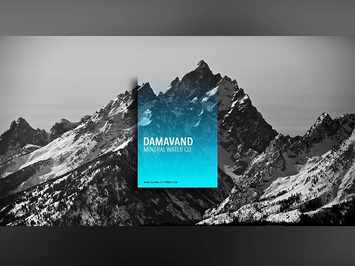Packaged Drinking Water creative ad: Minimal package becomes mountain marker