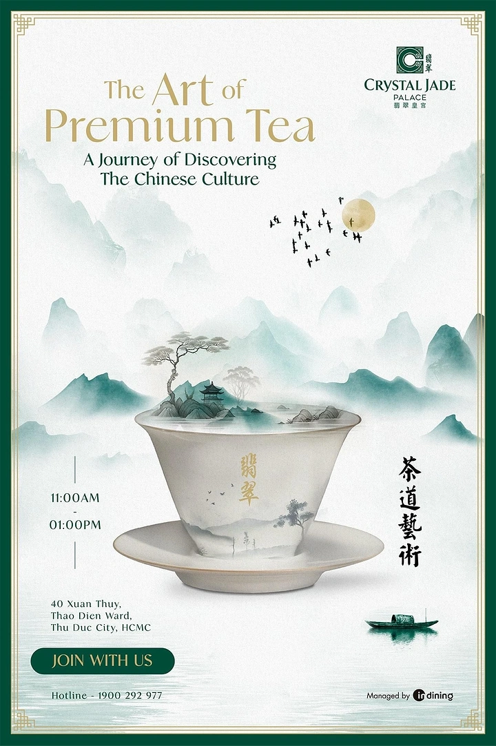 Tea & Chai Brands creative ad: Landscape growing inside gaiwan cup