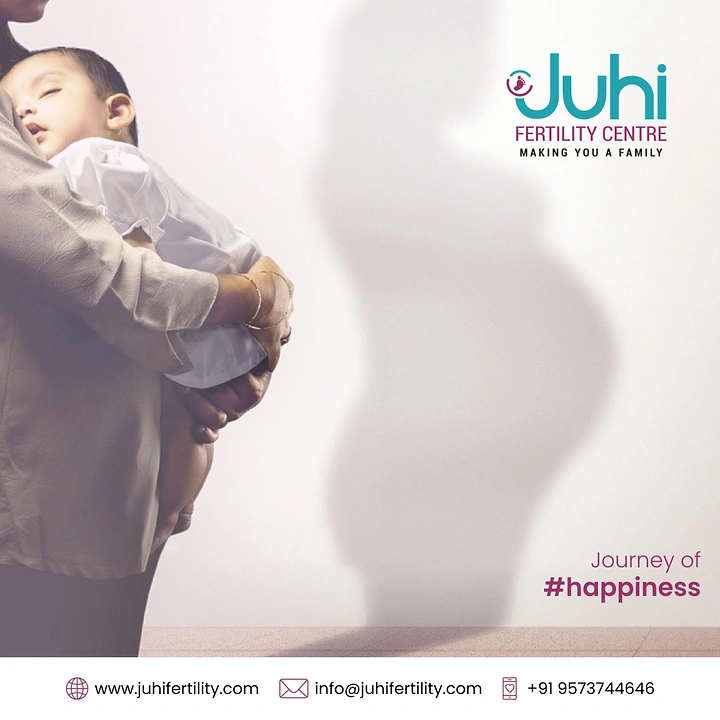 IVF & Fertility Clinics creative ad: Pregnant shadow behind parent holding baby