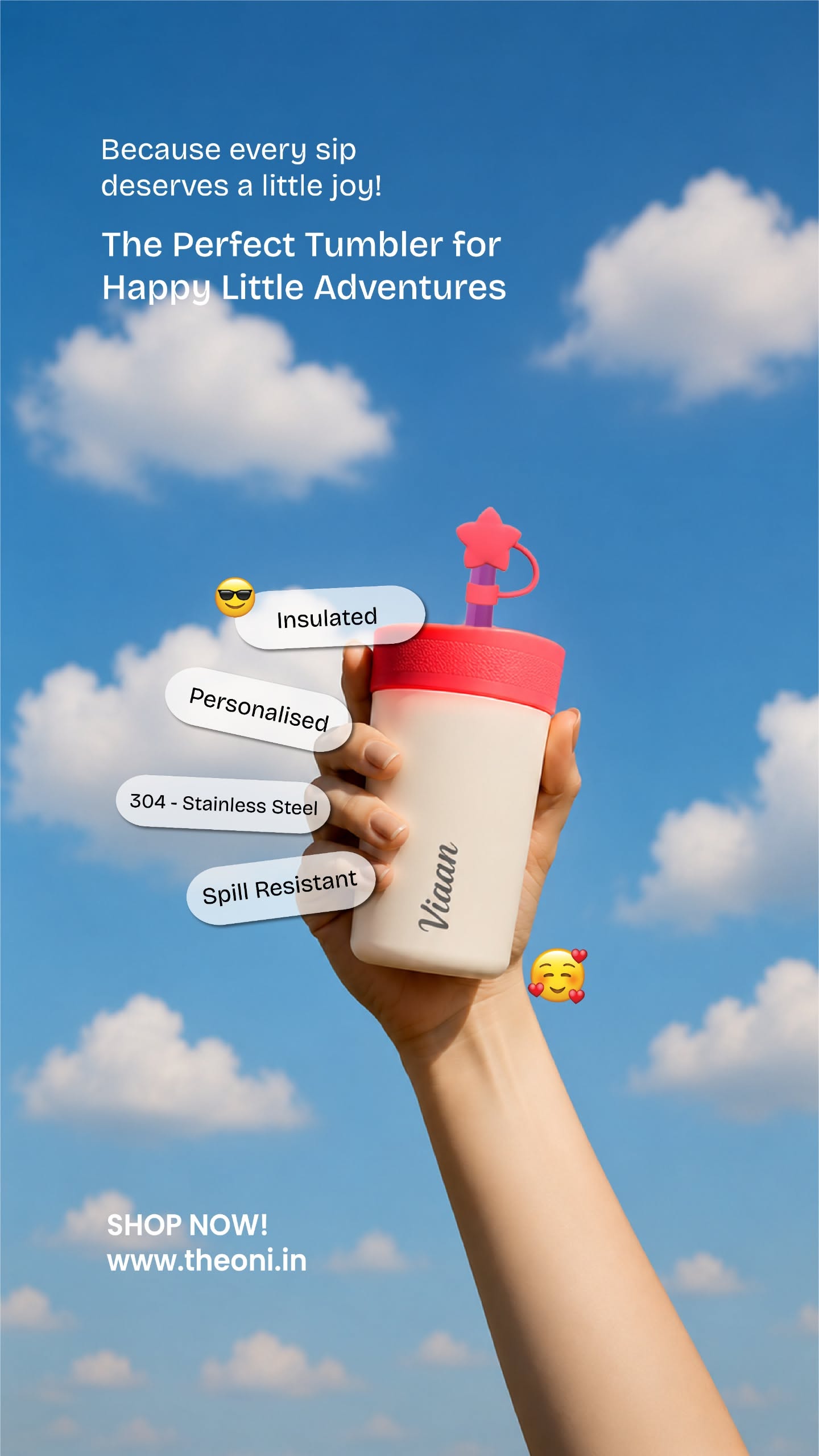 Story: Clear offer with infographic bubbles