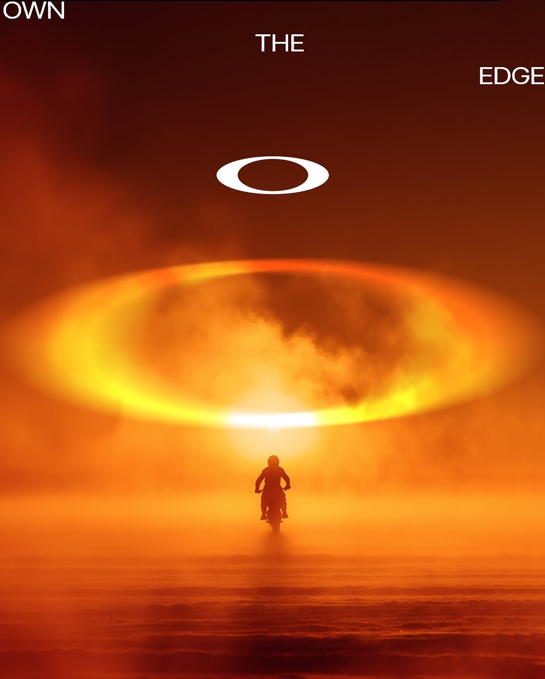 Carousel: Silhouetted figure in beanie and balaclava wearing mirrored orange wraparound shades, slide 8
