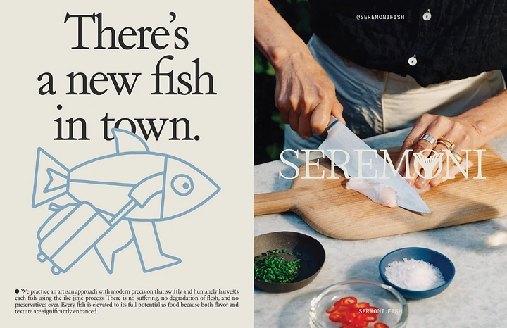 Seafood Restaurants creative ad: Fish-in-town pun drives the campaign