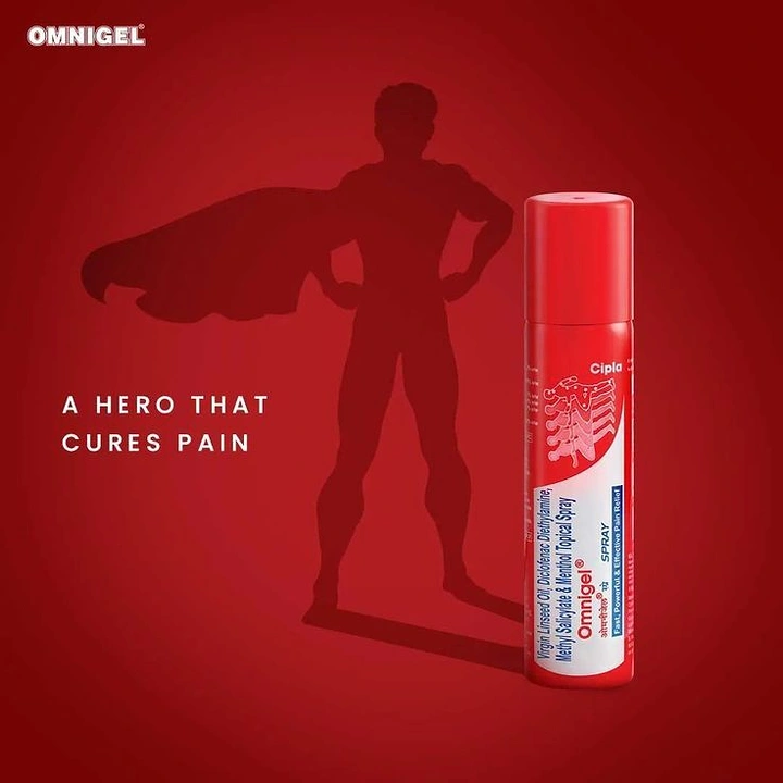 Pain Relief Brands creative ad: Superhero metaphor gives product a role