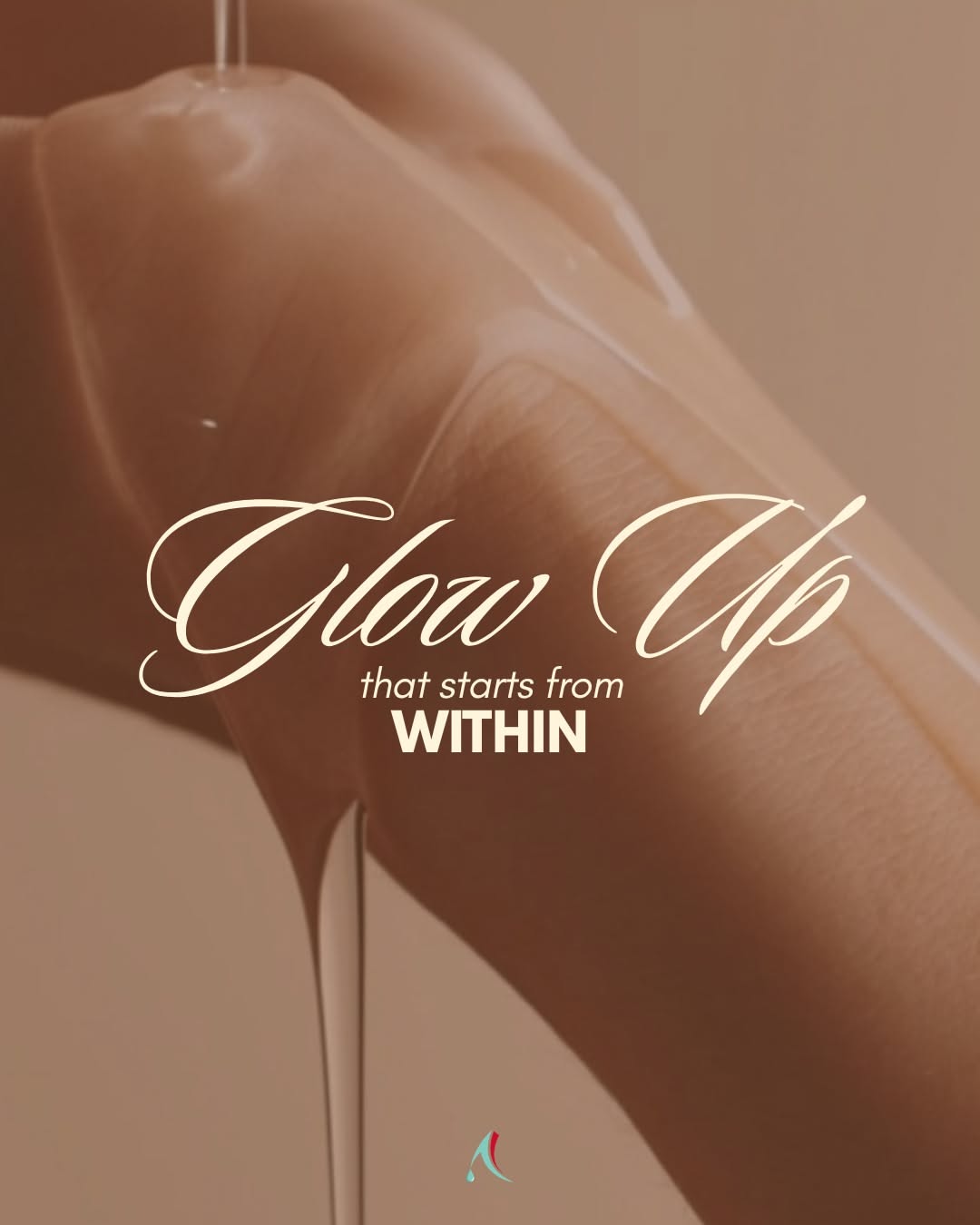 Instagram post: Sensual skin close-up, witty 'Wellness is new hot', slide 3