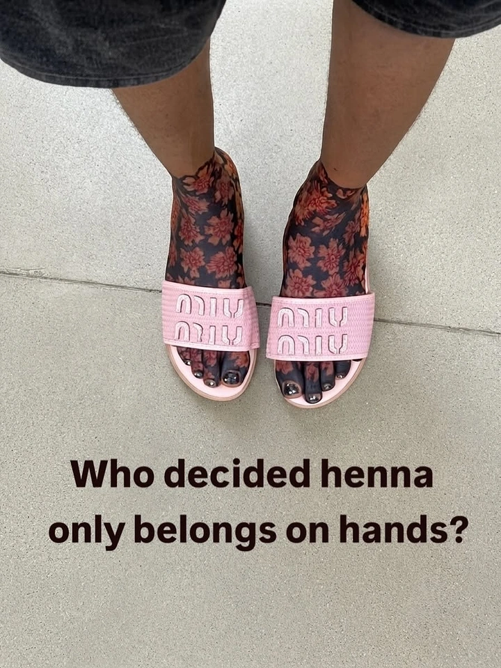 Mehndi & Henna Artists creative ad: Feet challenge henna placement convention