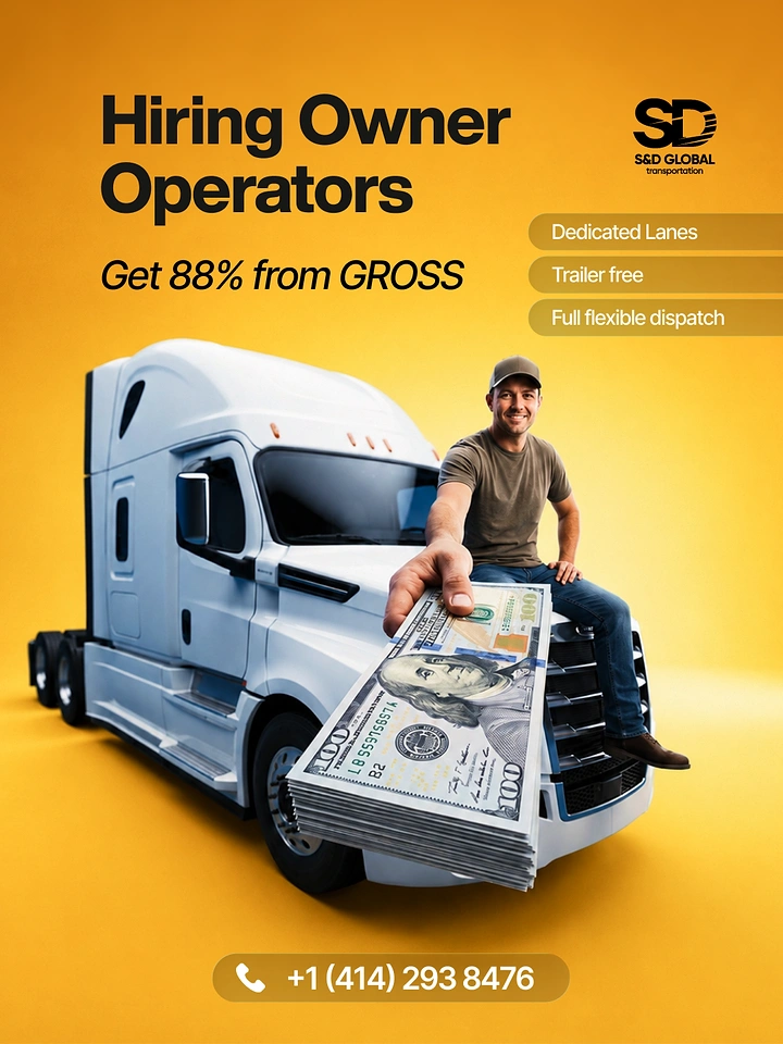 Towing & Roadside Assistance creative ad: Oversized cash turns hiring offer memorable