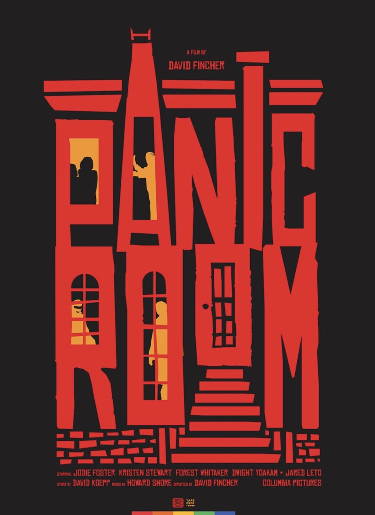 Instagram post: Escape-room typography forms architecture