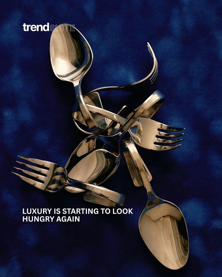 Tableware & Crockery creative ad: Witty luxury and hunger campaign