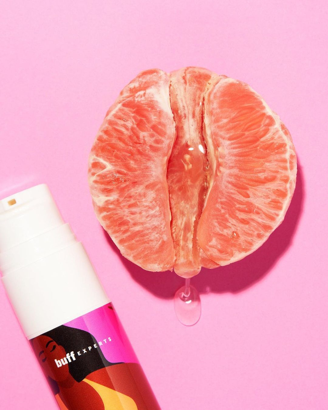 Instagram post: Grapefruit metaphor for intimate product