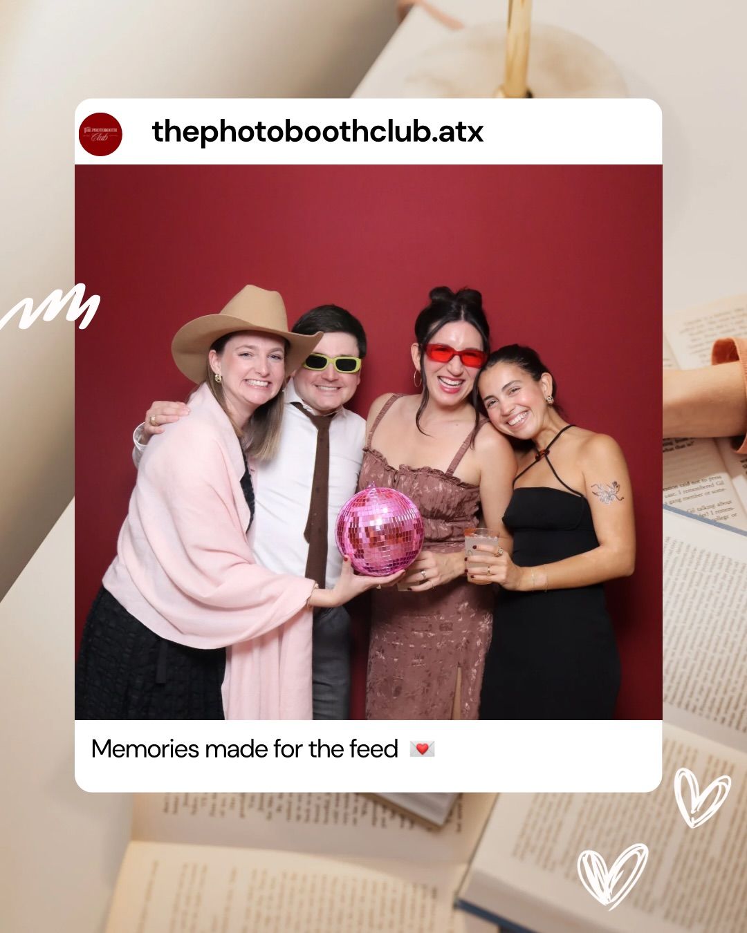 Instagram post: Phone UI makes sharing the booth tangible, slide 3