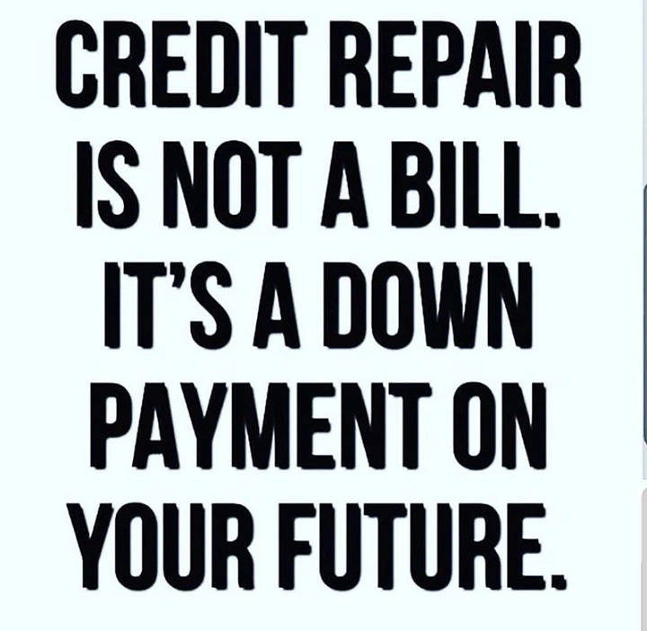 Credit Repair & Credit Score Services creative ad: Credit repair as future down payment