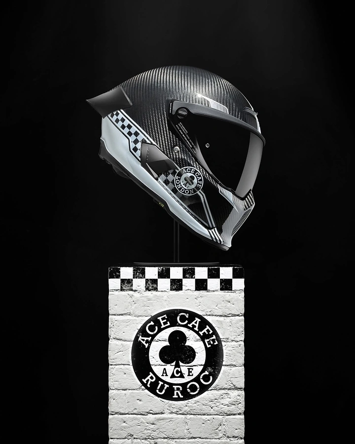 Helmets & Riding Gear creative ad: Helmet becomes an ace-card sculpture