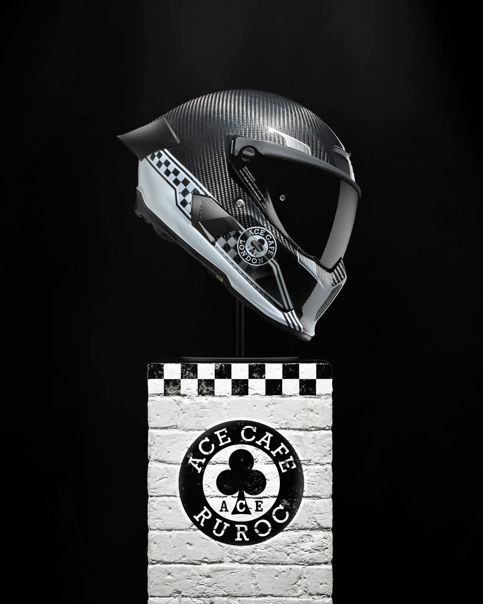 Instagram post: Helmet becomes an ace-card sculpture