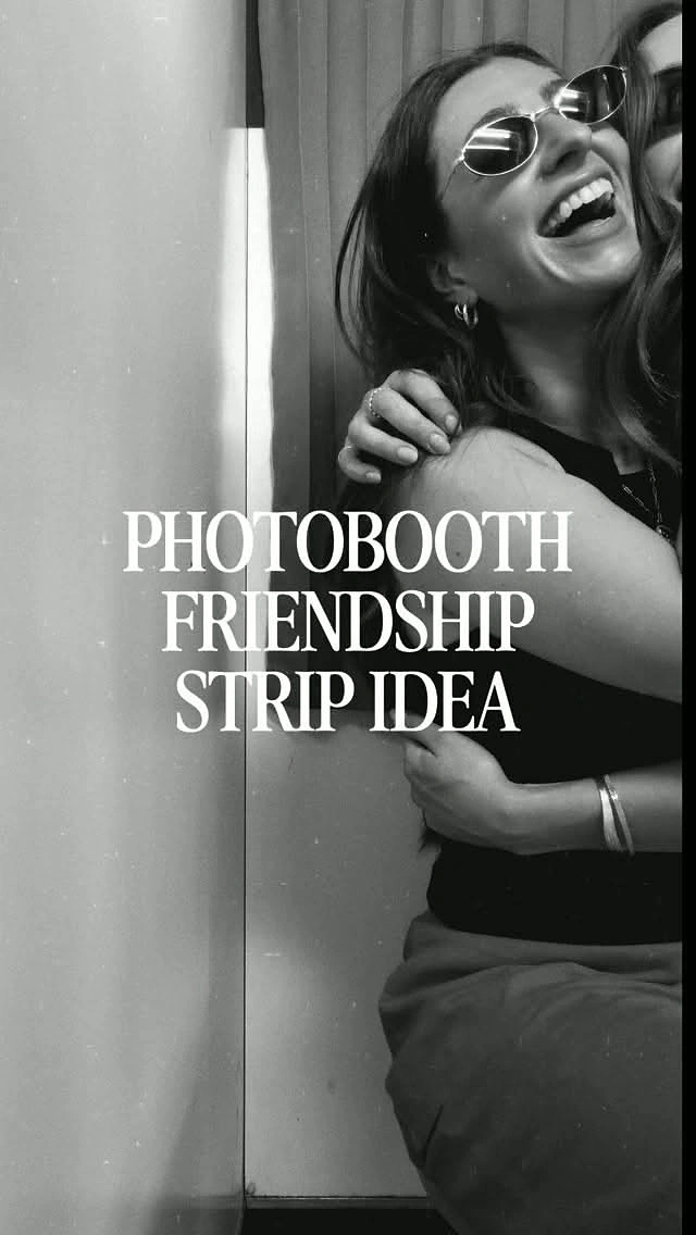 Photo Booth Rentals creative ad: Friendship strip idea as editorial portrait